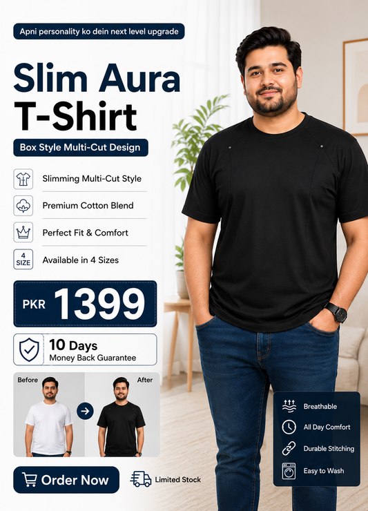 Slim Aura Box T-Shirt for Smart Look