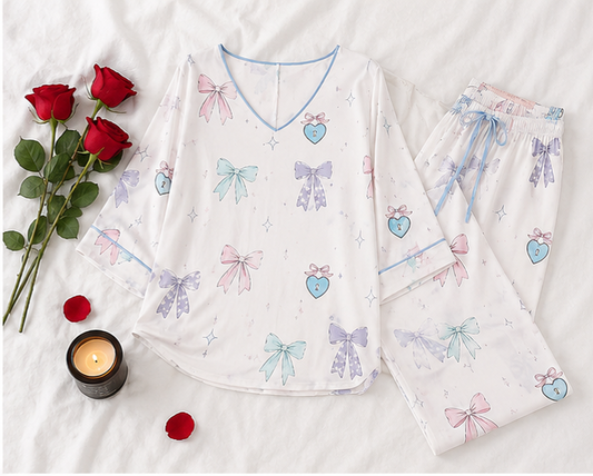 White Princess Ribon Night Suit